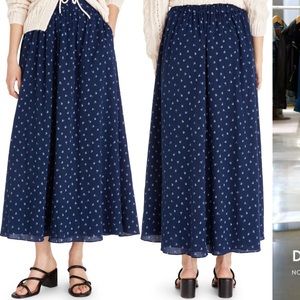 Madewell Floral Print Cotton Maxi Skirt, size Medium (6-8), NWT